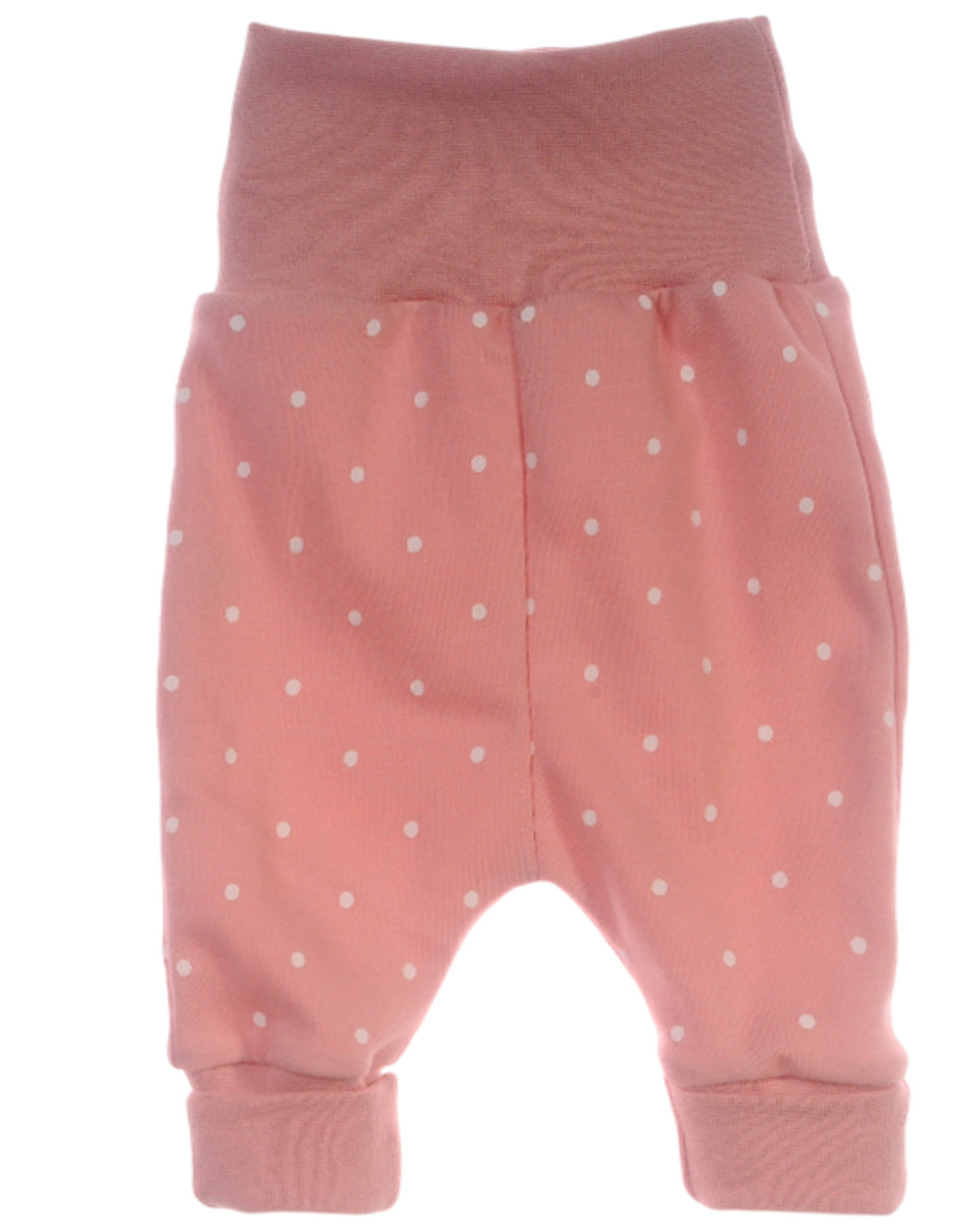 Baby Hose Mitwachshose in Puderrosa mit Punkten Muster