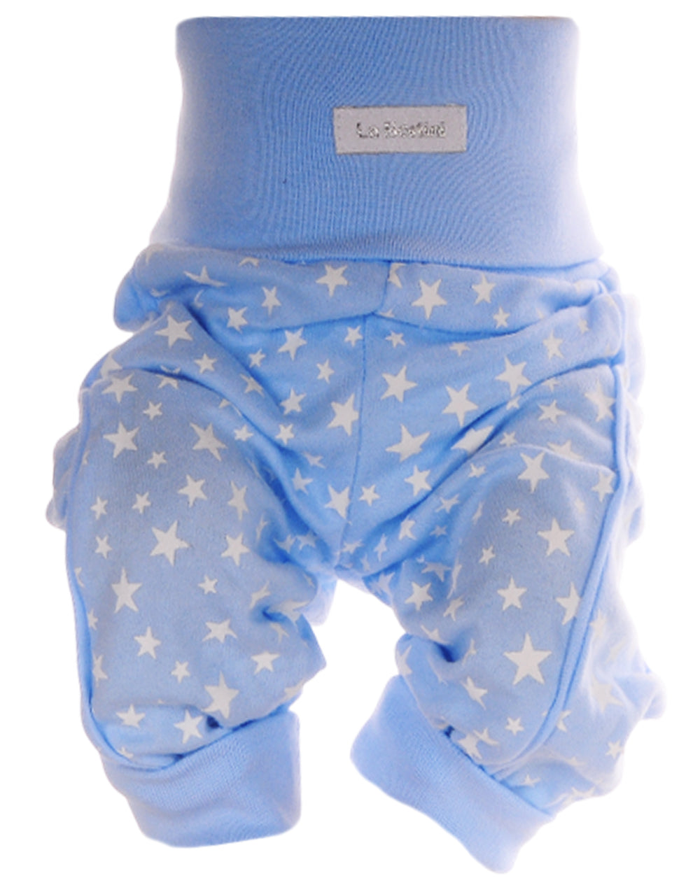 Baby Hose Erstlingshose in Blau mit Sternchen