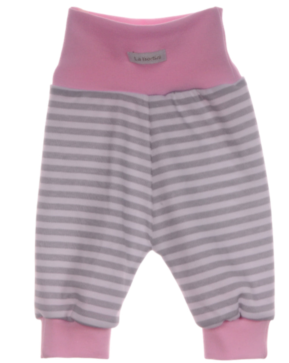 Baby Anzug Wickelbody Hose Mütze in Rosa mit Waschbär