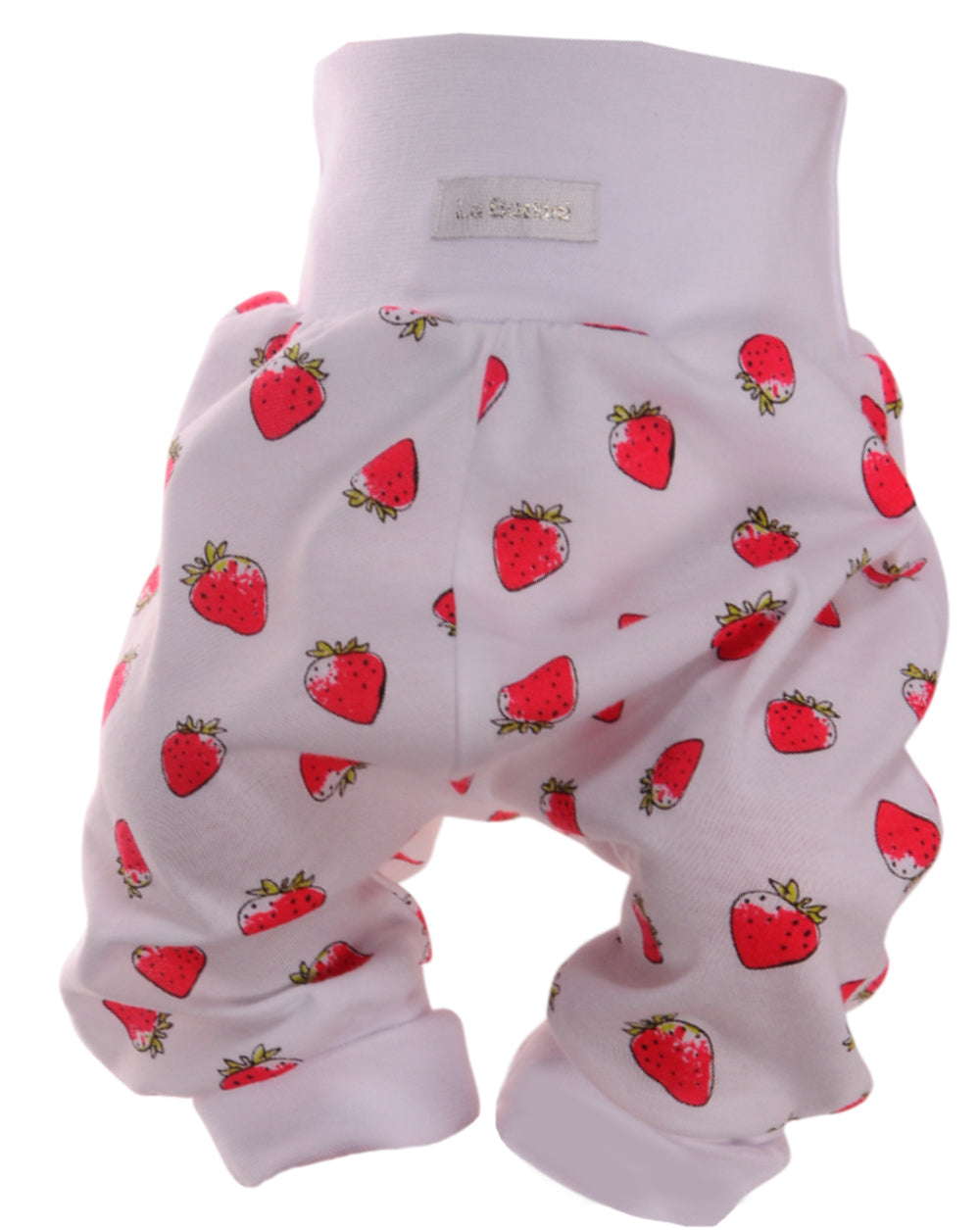 Baby Hose in Weiß mit Erdbeeren