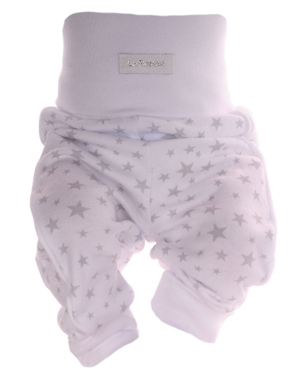 Baby Hose Erstlingshose in Weiß mit Sternchen