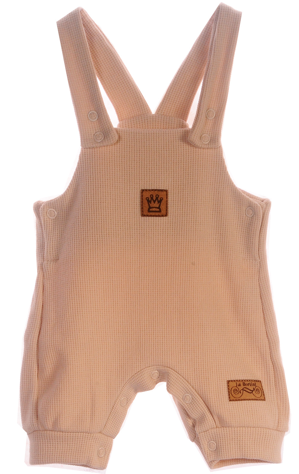 Baby Anzug Latzhose und Body in Beige