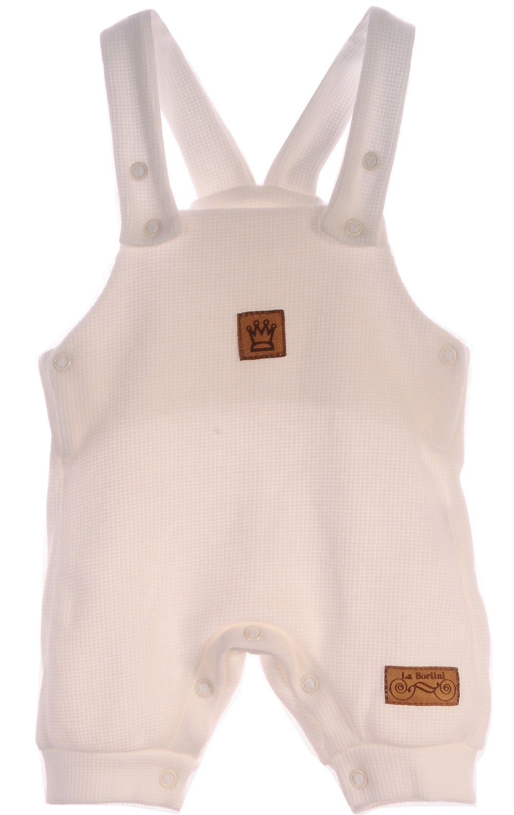 Baby Anzug Latzhose und Langarmshirt in Creme
