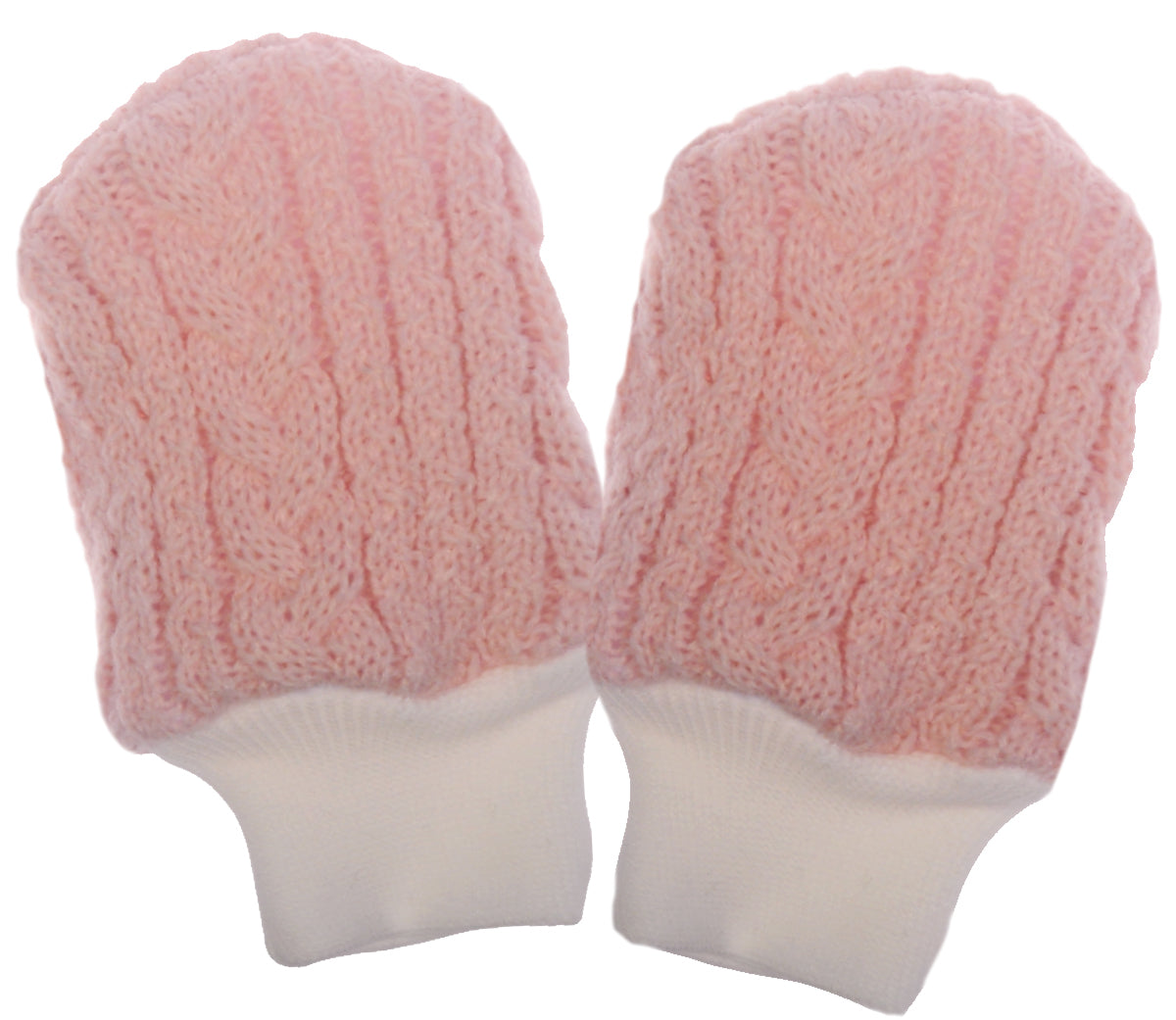 Baby Fäustlinge Strickhandschuhe in Altrosa Handschuhe