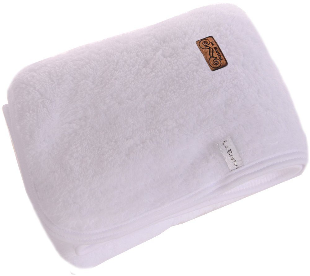 Flauschige Baby Decke Wagendecke in Weiß