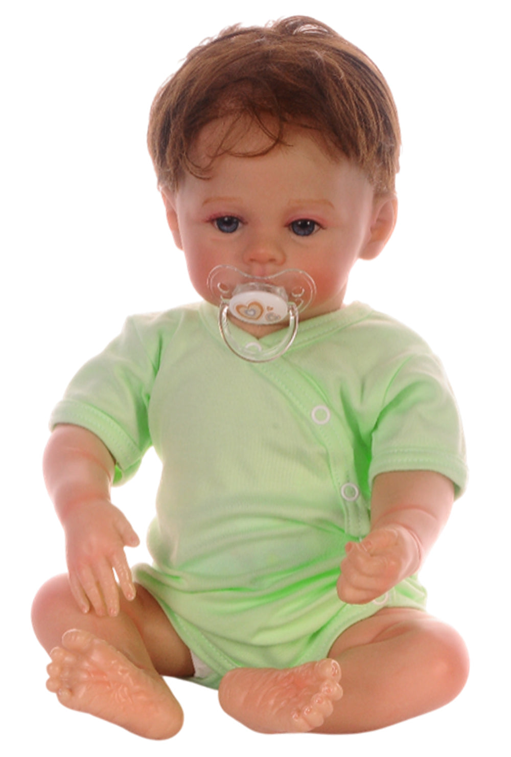 Baby Body Kurzarmbody Wickelbody in Grün
