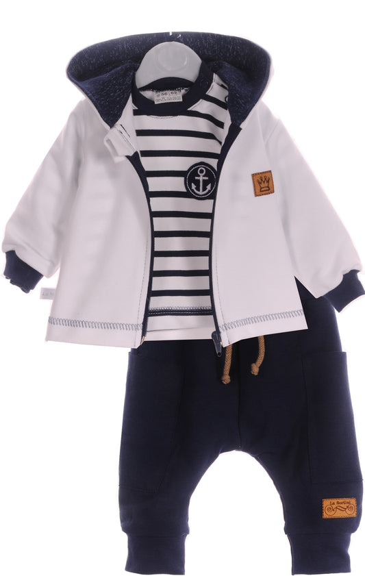 Anzug 3tlg T-Shirt Jacke Hose für Babys und Kinder Baby Set