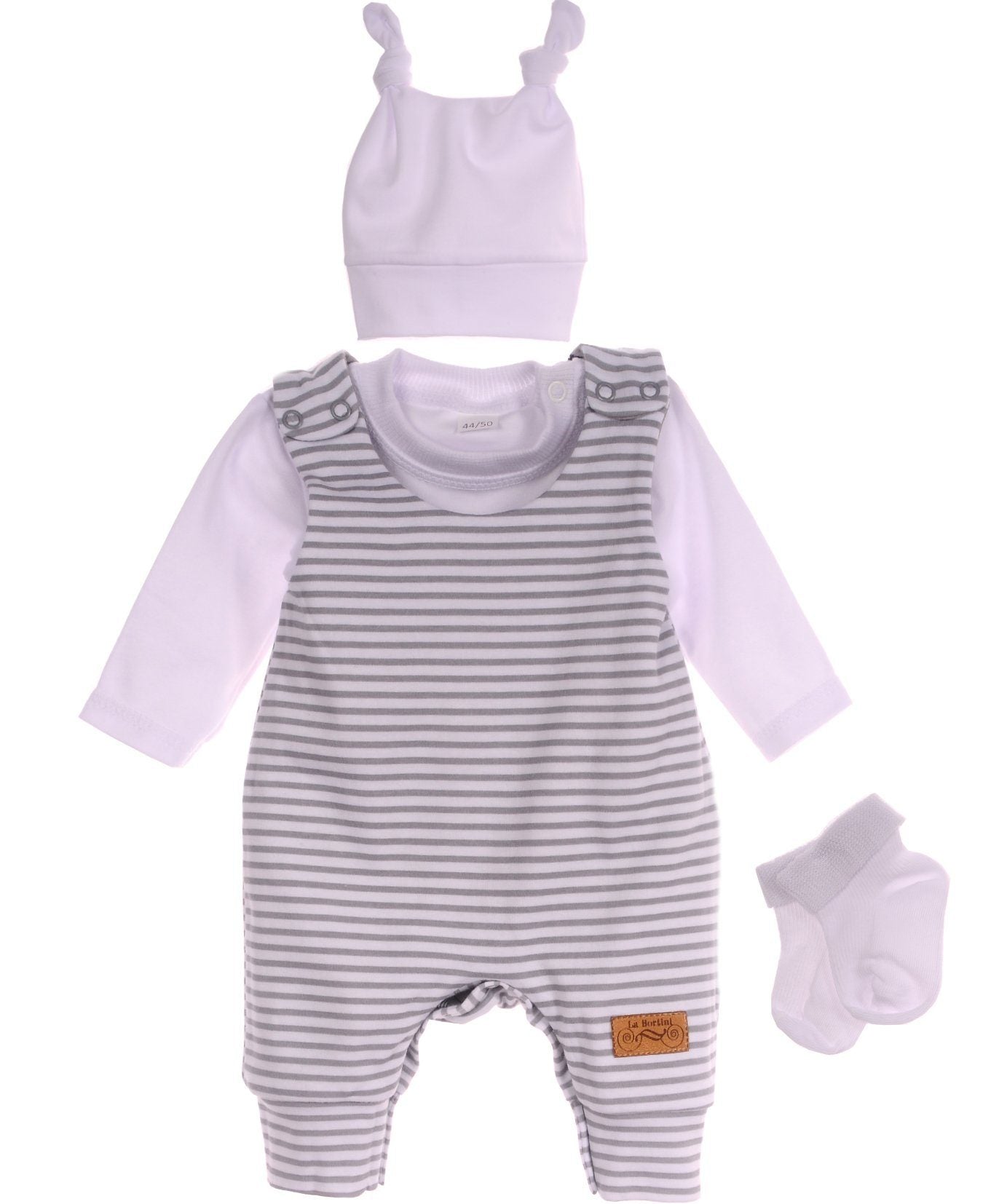 Baby Strampler Socken Mütze Langarmshirt Set 4Tlg 44 50 56 62 68 74 80