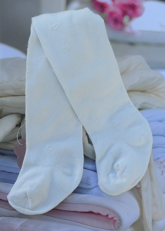 Strumpfhose in Creme für Baby und Kinder