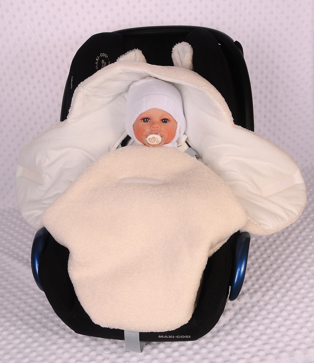 Einschlagdecke für Babyschale Autositz Decke mit Klettverschluss, Universal