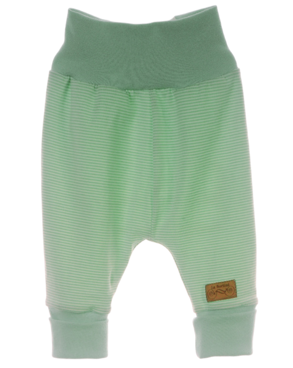 Baby Hose in Mintgrün Mitwachshose gestreift unisex