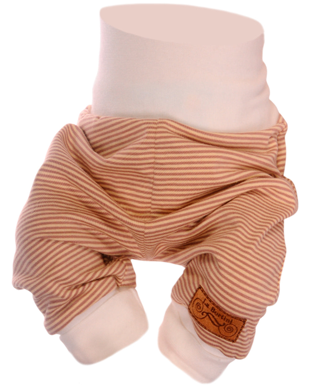 Baby Hose in Beige Mitwachshose gestreift unisex
