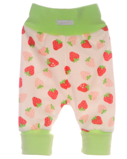 Baby Hose mit Erdbeeren Muster Mitwachshose
