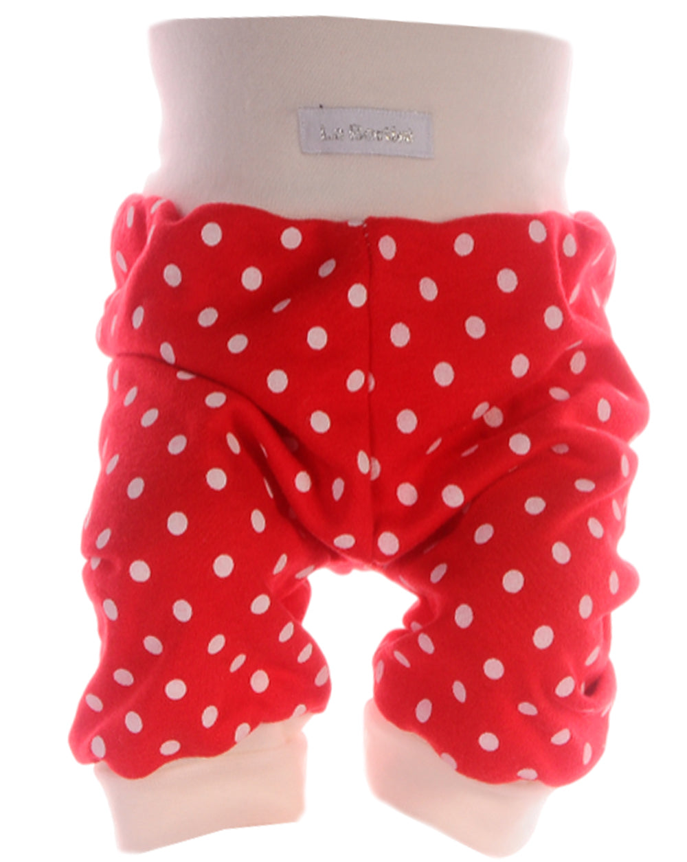 Baby Anzug für Weihnachten Langarmshirt Hose Mütze Socken in Creme Rot