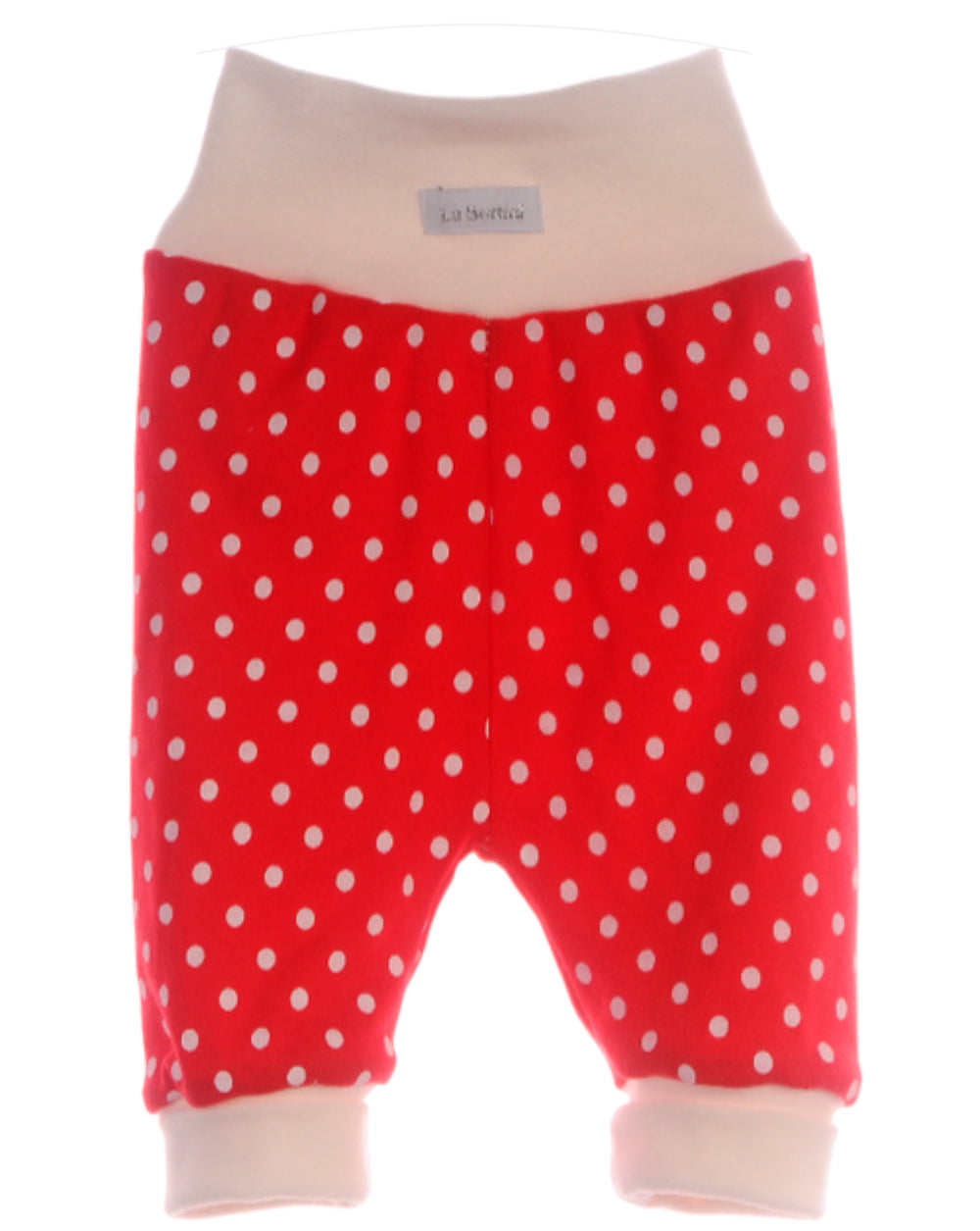 Baby Hose in Creme Rot gepunktet für Weihnachten