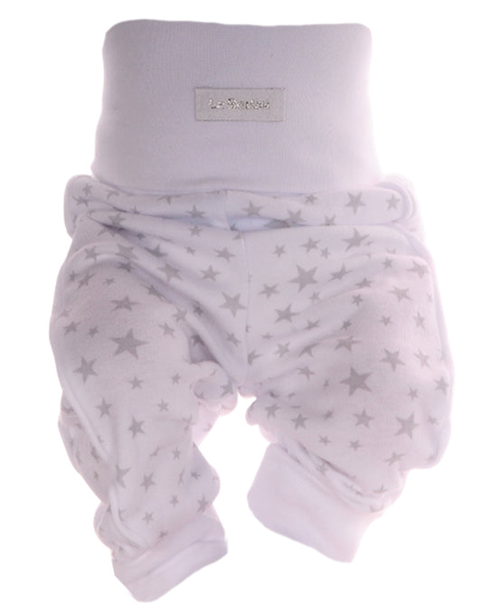 Baby Hose Erstlingshose in Weiß mit Sternchen