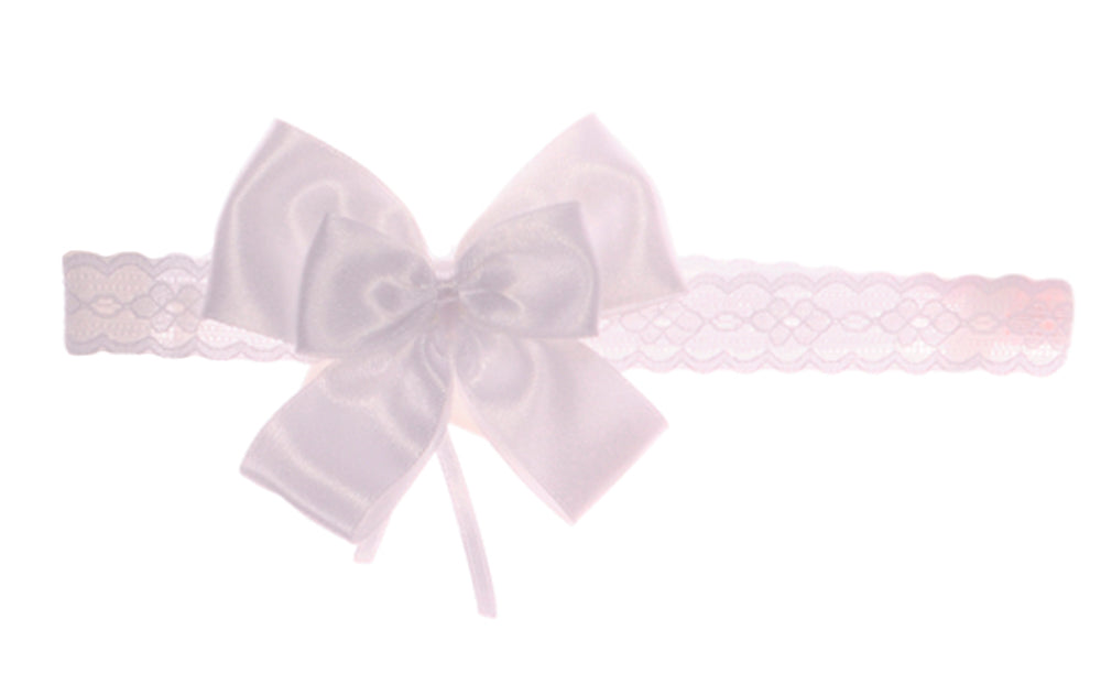 Stirnband in Weiß für Babys und Kinder Kopfband festlich