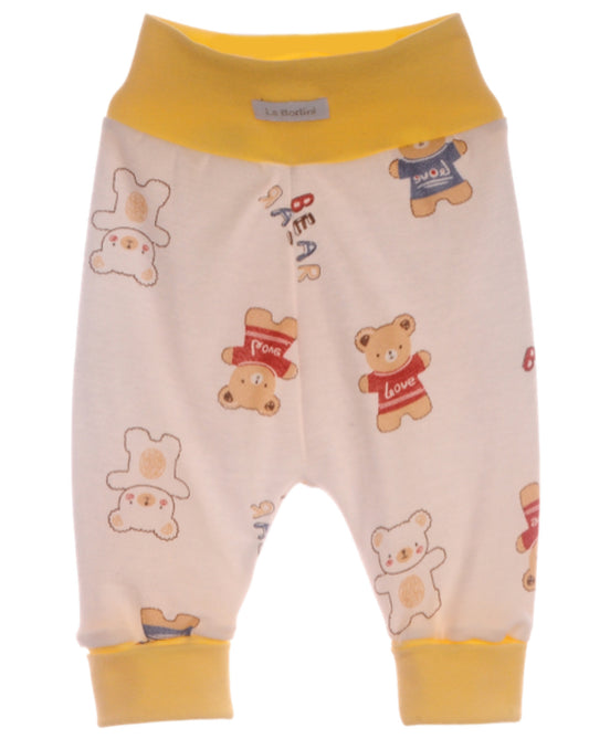 Baby Hose in mit Bären Muster Mitwachshose unisex