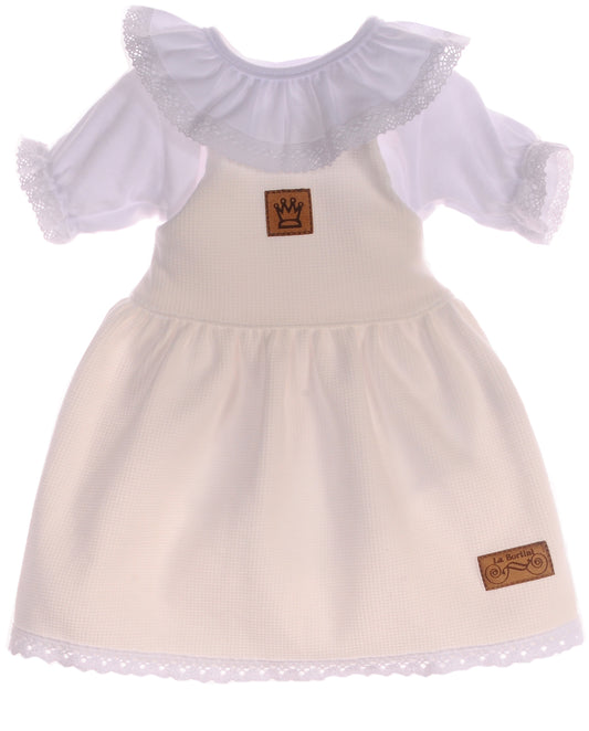 Trägerkleid Baby Kleid und Body Latzkleid Trägerrock Kurzarmbody