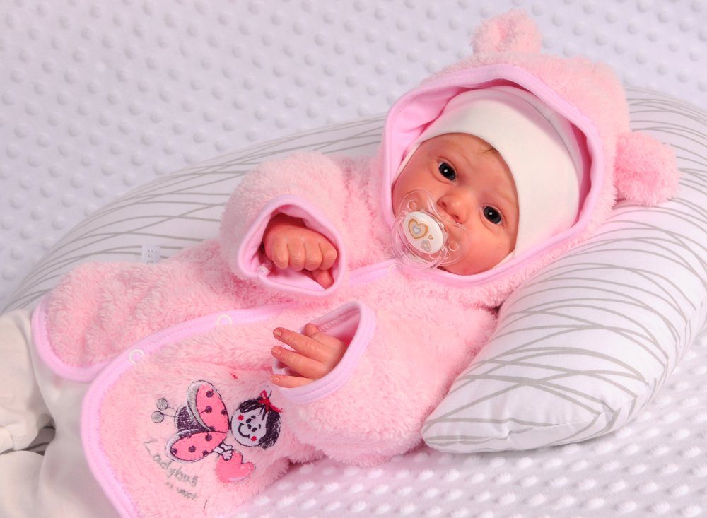 Baby Jacke in Rosa Fleece Jäckchen 50 56 62 68 74