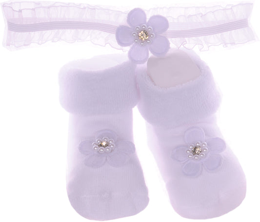 Socken und Stirnband Baby Set