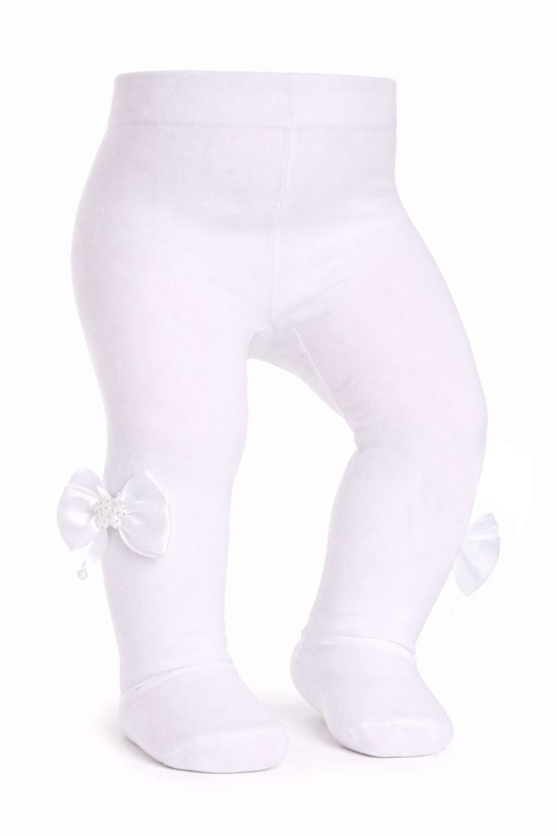 Strumpfhose in Weiß für Baby und Kinder für Fest, Taufe, Geburtstag