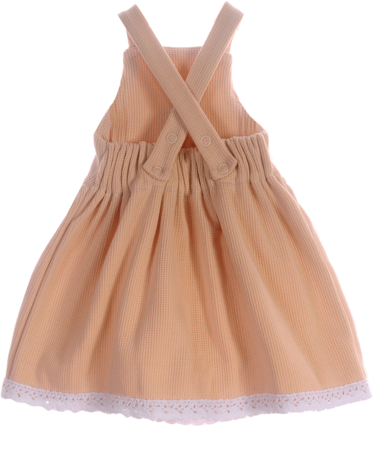 Baby Kleid Trägerrock Latzkleid in Beige