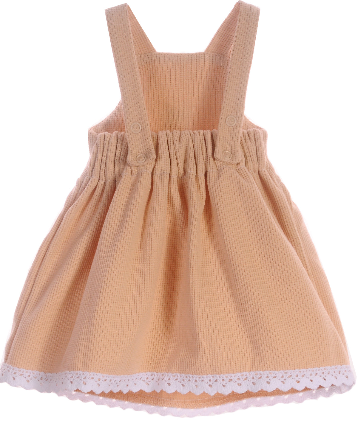 Baby Kleid Trägerrock Latzkleid in Beige