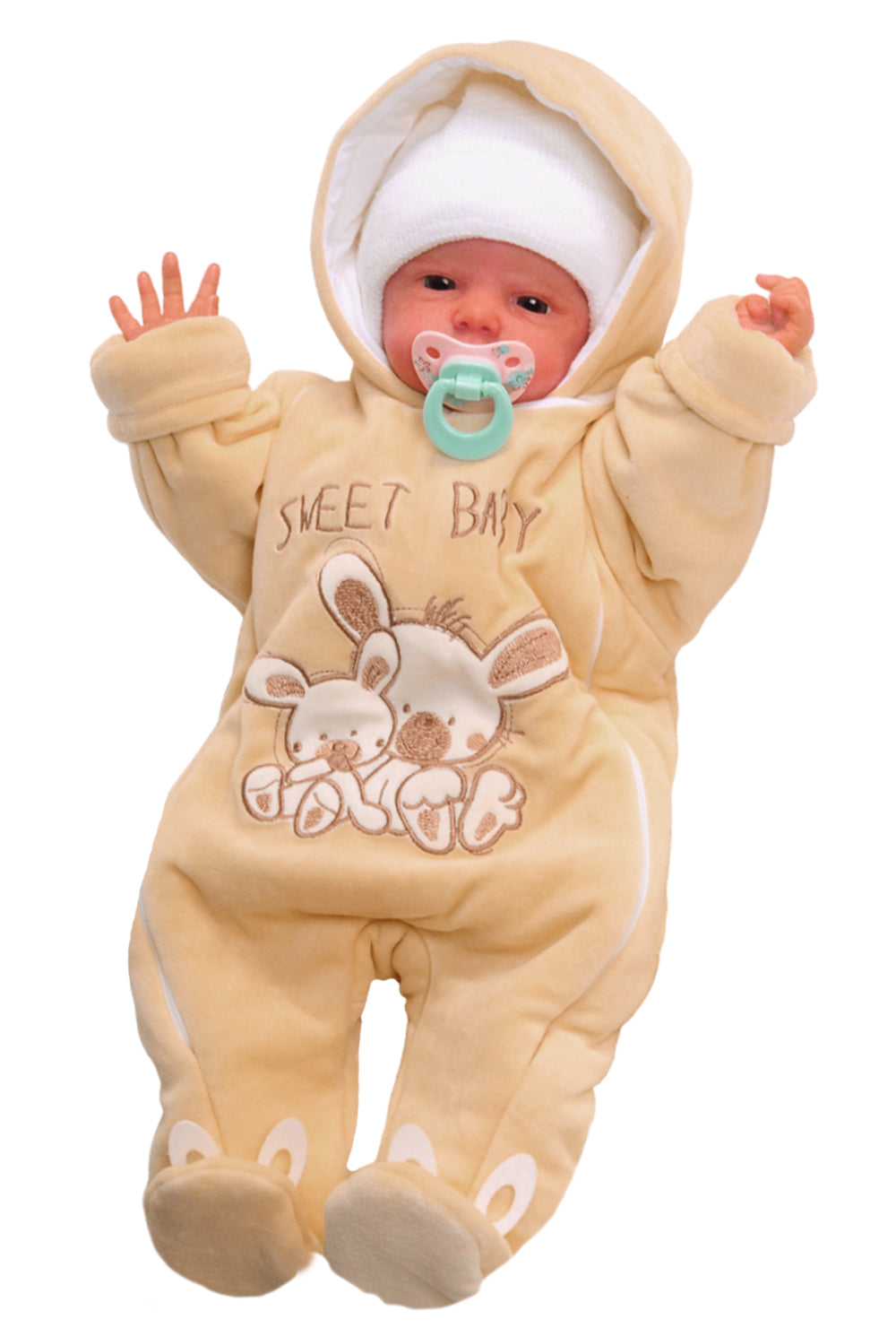 Schneeoverall Baby Wagenanzug Nickioverall Overall Schneeanzug mit Hasen