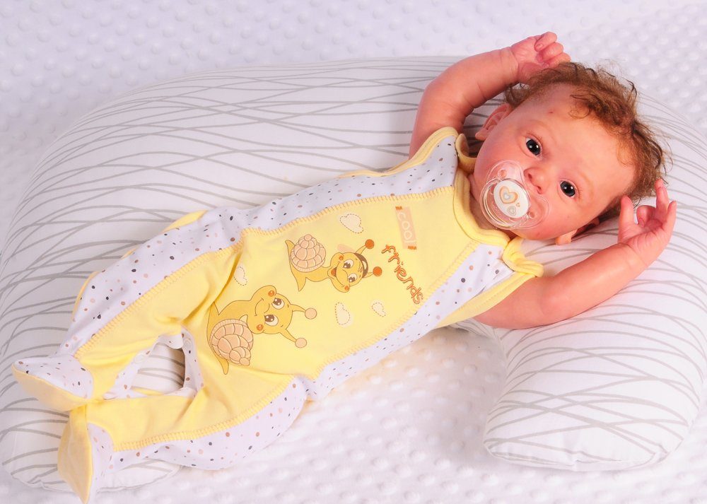 Strampler Mütze und Hemdchen Baby Anzug