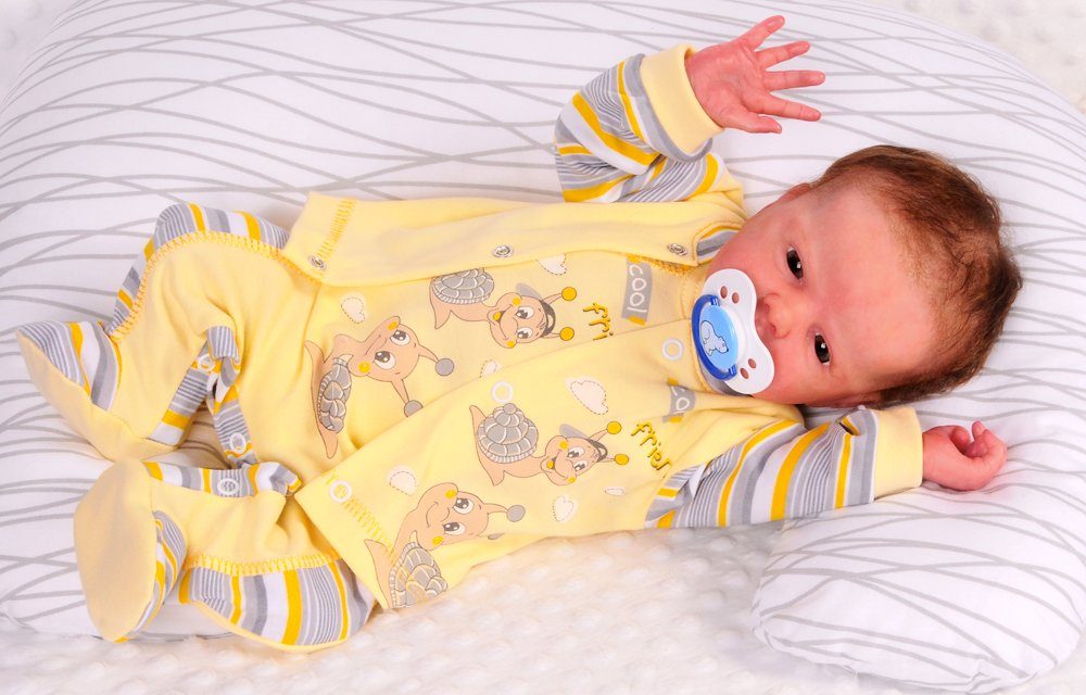 Strampler Mütze und Hemdchen Baby Anzug