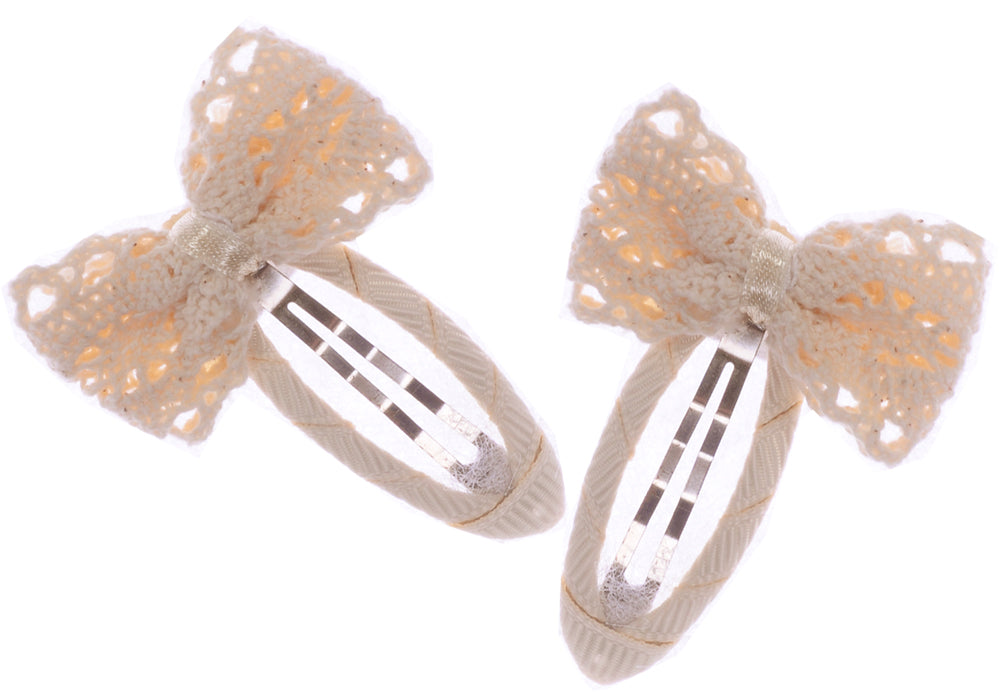 Haarclip Haarkalmmer Baby und Kinder Kopfschmuck Haarschmuck Blumen creme